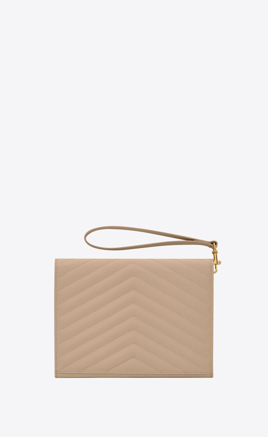 CASSANDRE MATELASSÉ FLAP POUCH IN QUILTED GRAIN DE POUDRE EMBOSSED LEATHER